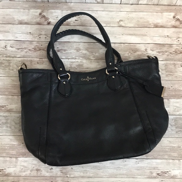 Cole Haan Handbags - Cole Haan large black leather tote bag